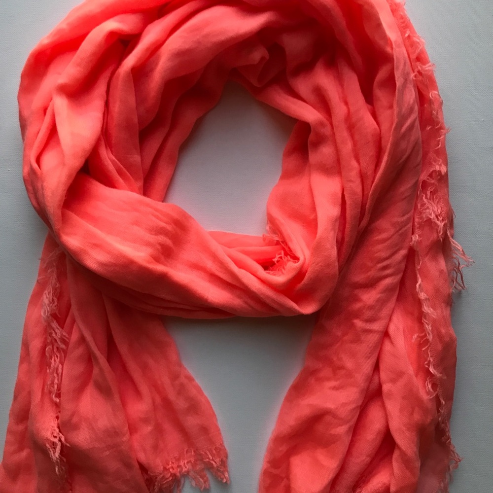 Orange-Pink Neon Long Scarf
